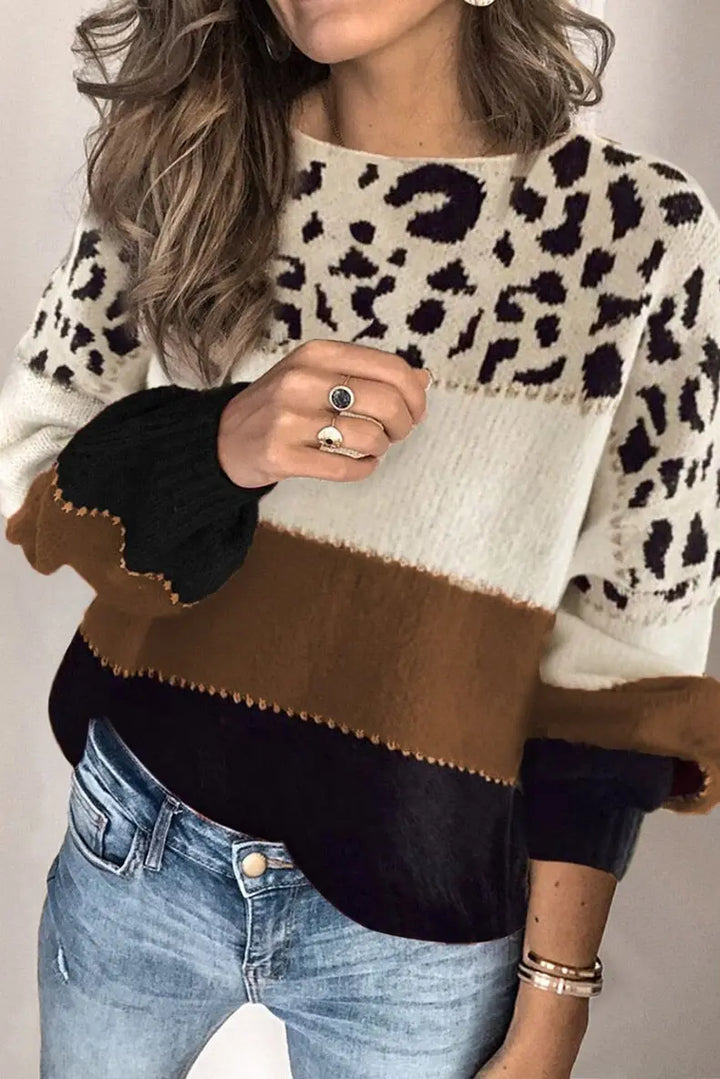Leona | Leopard Knit Sweater